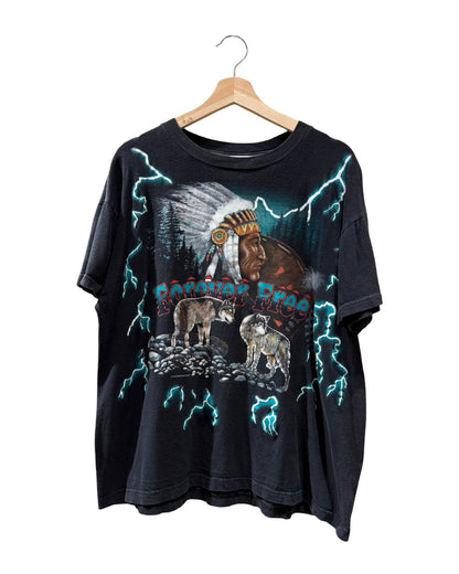 Vintage 90s American Thunder Forever Free AOP Tee