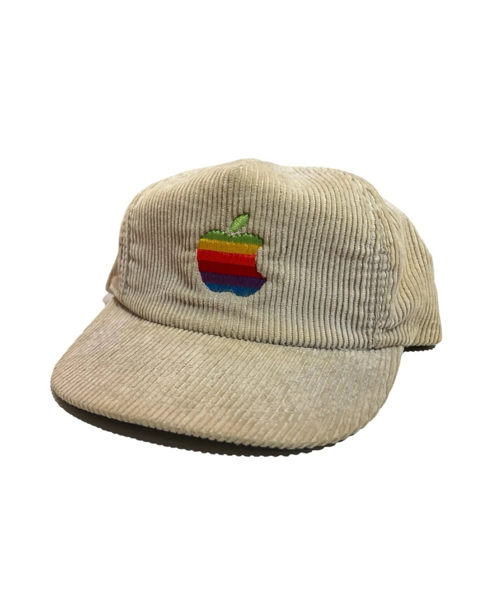 Vintage 80s Apple Computers Corduroy Strapback Hat KIF Vintage