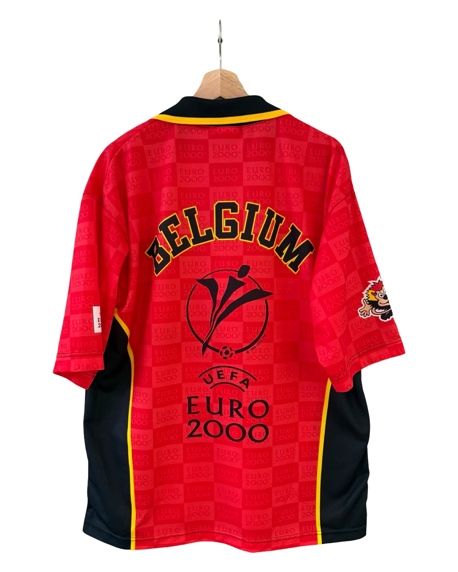 Vintage 2000 Belgium Euro UEFA Soccer Jersey