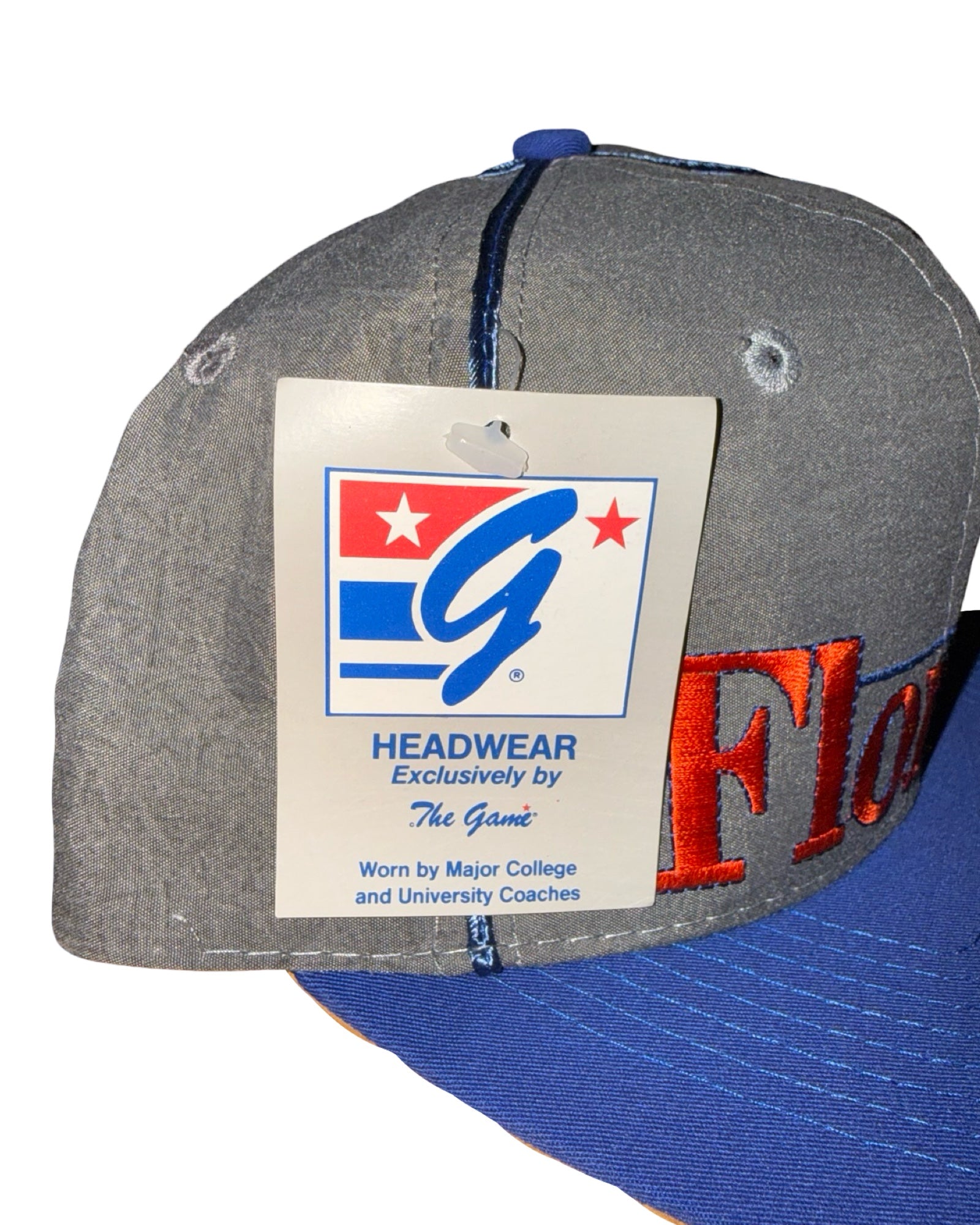 Vintage DS 90s Florida Gators The Game Gray Snapback Hat KIF Vintage