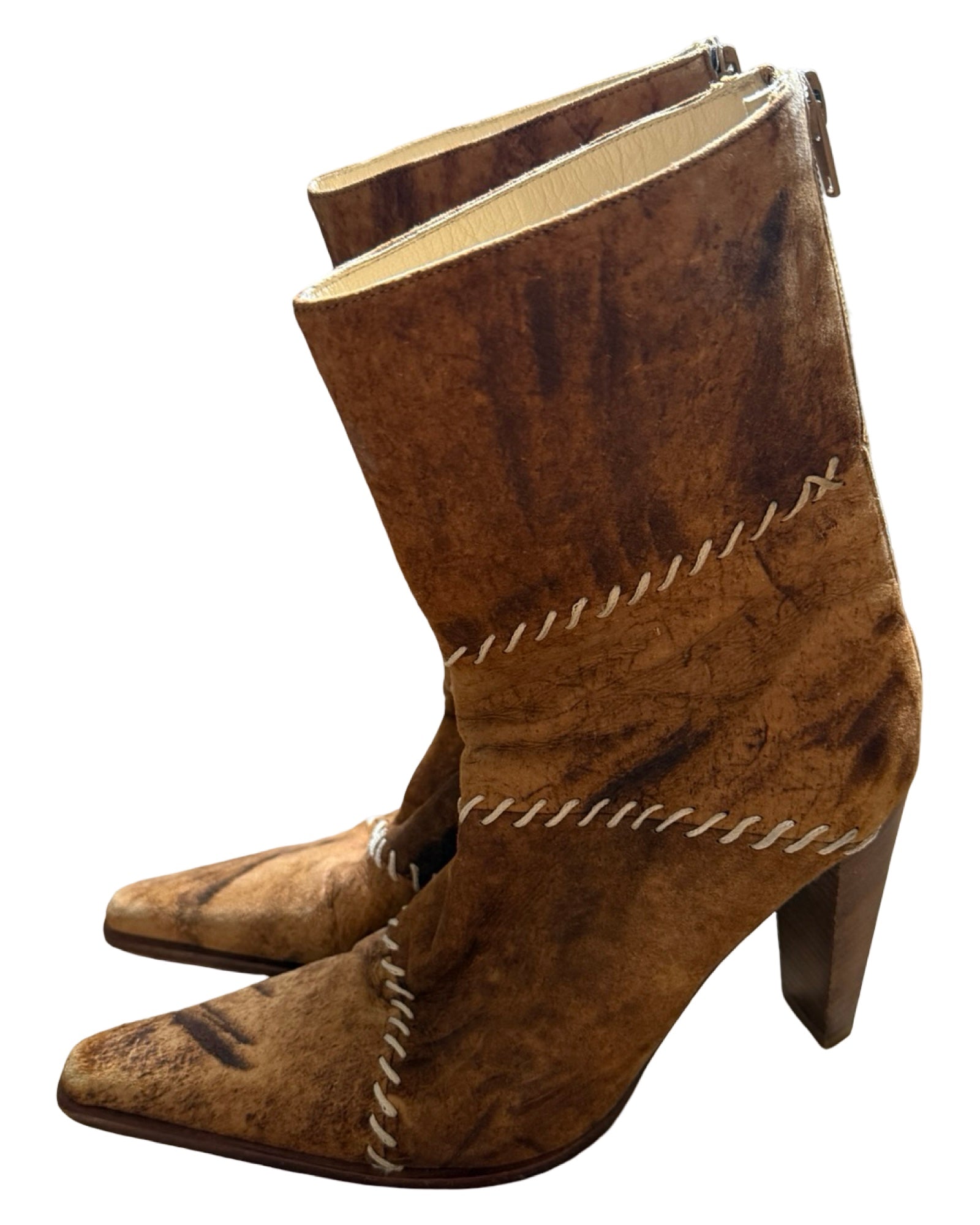 Women’s Vintage Plein Sud Suede Heels Made in Italy