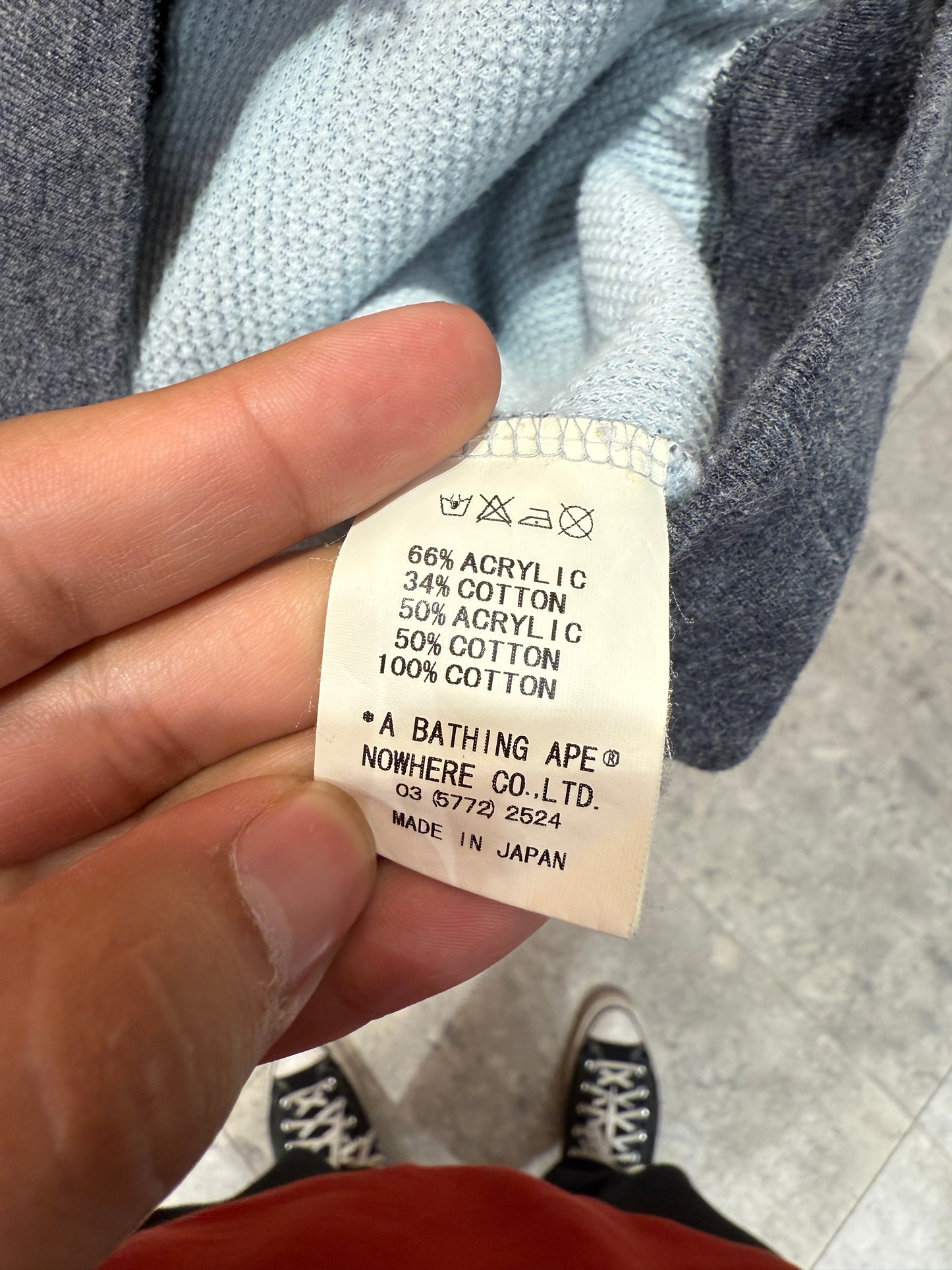 Vintage y2k BAPE Thermal Lined Full Zip Up Hoodie