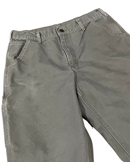 33 x 30 Vintage 90s Carhartt Light Gray Carpenter Pants