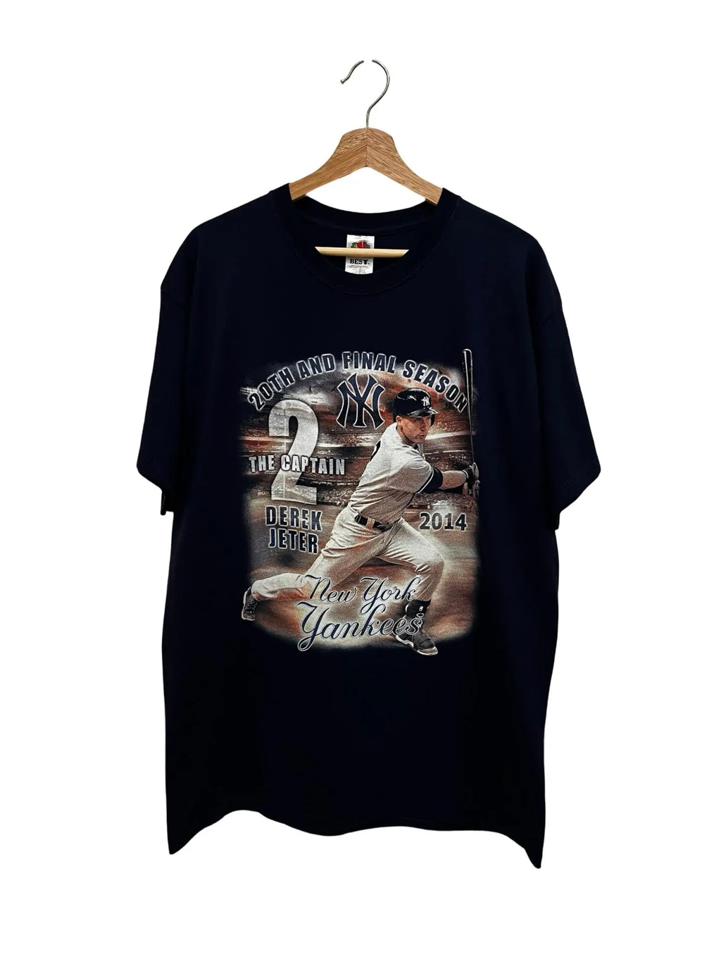Vintage 2014 Yankees Derek Jeter Final Season Tee KIF Vintage