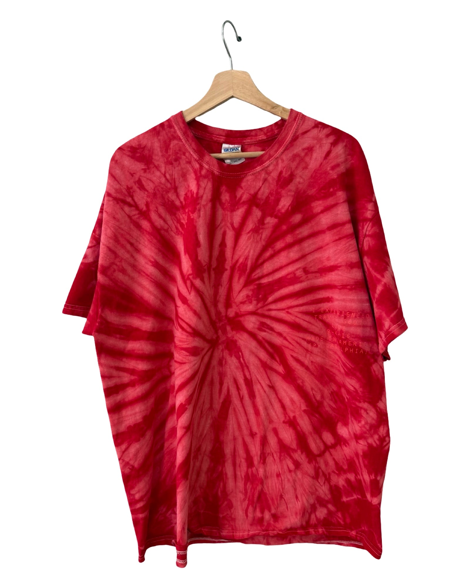 2016 Travis Scott Philadelphia Philly Tie Dye Tour Tee