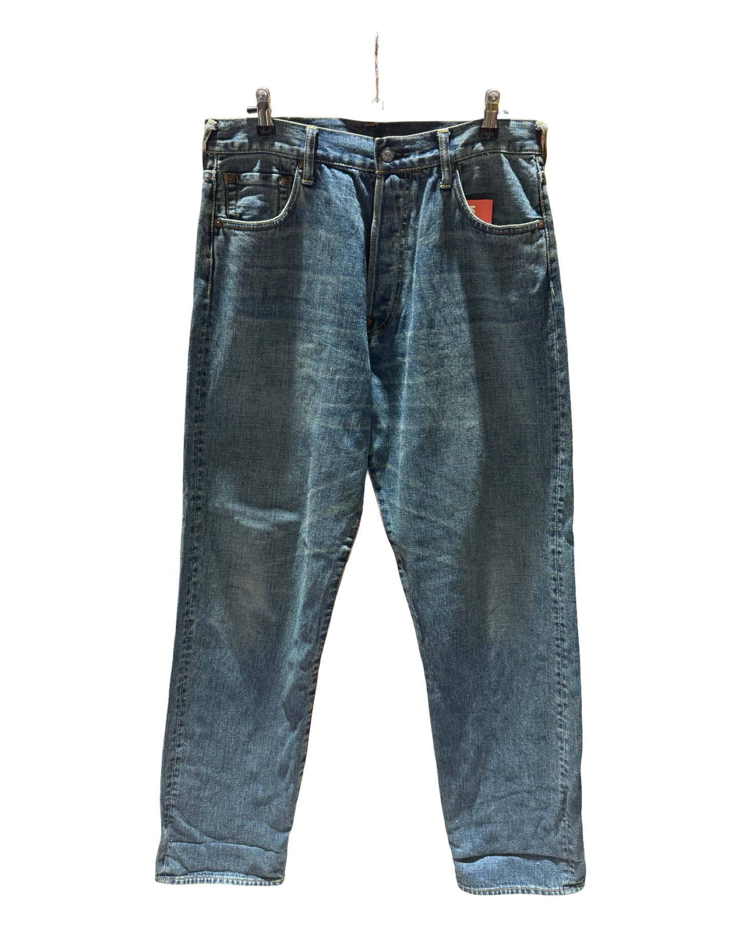 Vintage 00s Evisu Gold Gull Baggy Denim Jeans 34