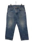 34 x 30 Pantalones vaqueros Carhartt Vintage de mezclilla azul
