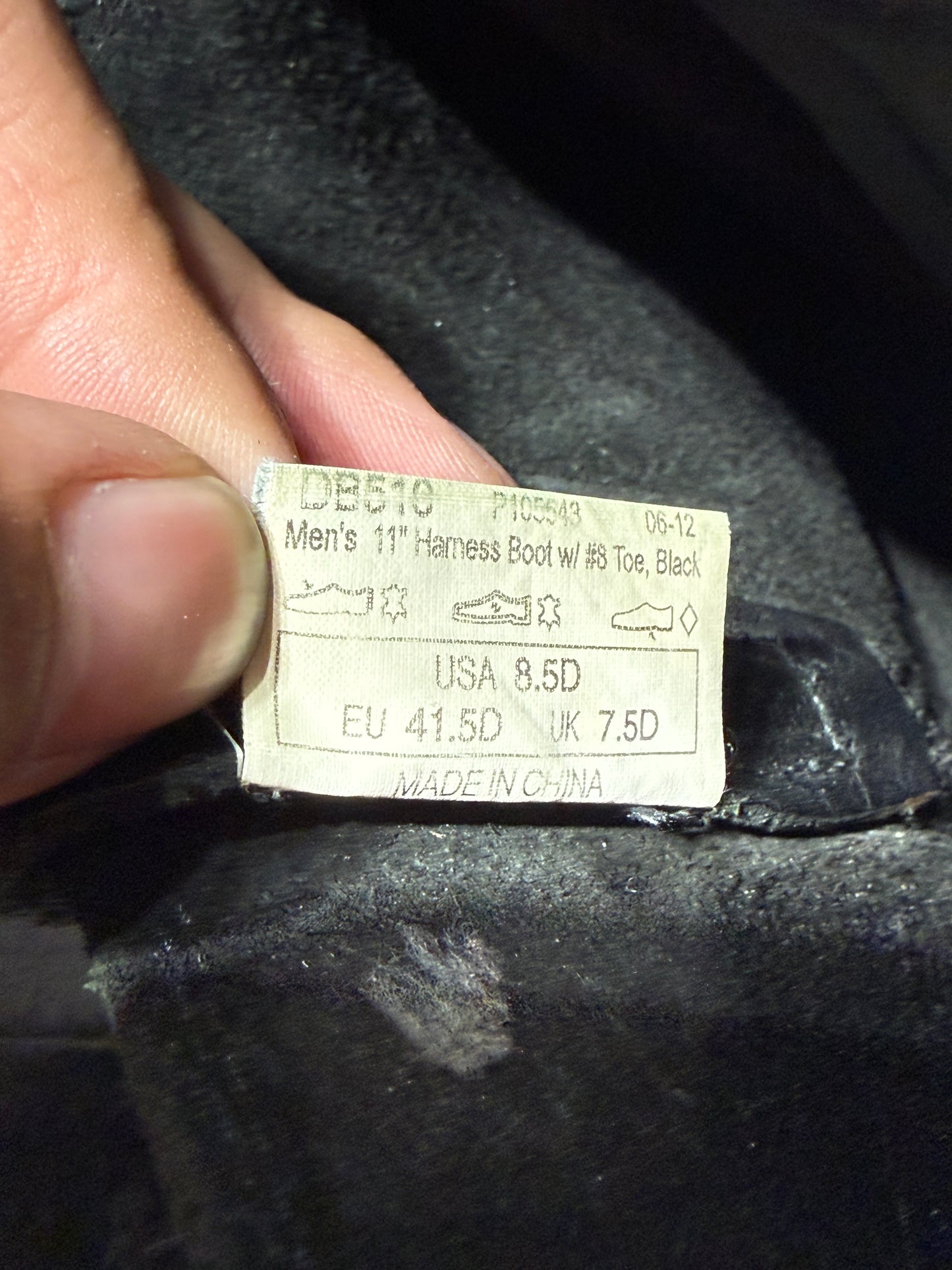 Vintage Mens Durango Biker Harness Boots Size 8.5