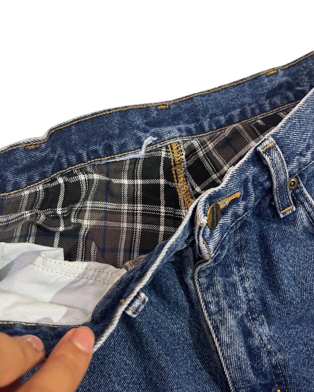 32 x 30 Vintage Carhartt Flannel Lined Jeans