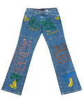 y2k Von Dutch Sample Big Print Jeans KIF Vintage