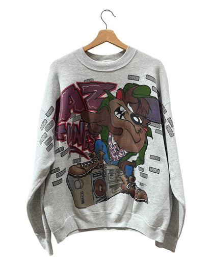 Vintage 1995 Looney Tunes Taz Radio Crewneck