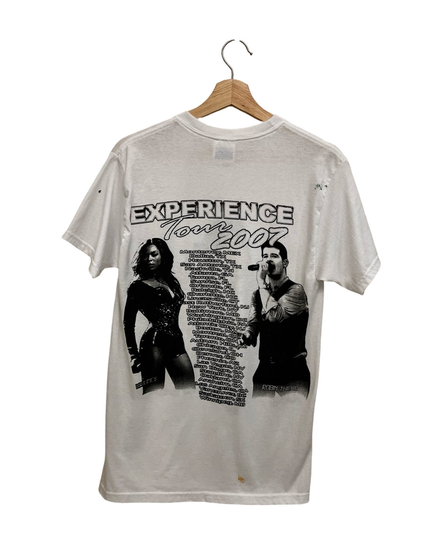 vintage 2007 beyonce tour tee