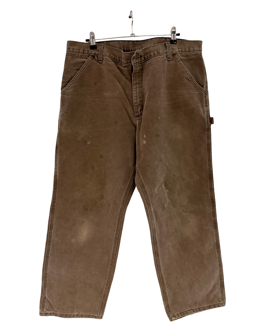 Pantalones Carhartt de carpintero marrones, vintage, 36 x 30