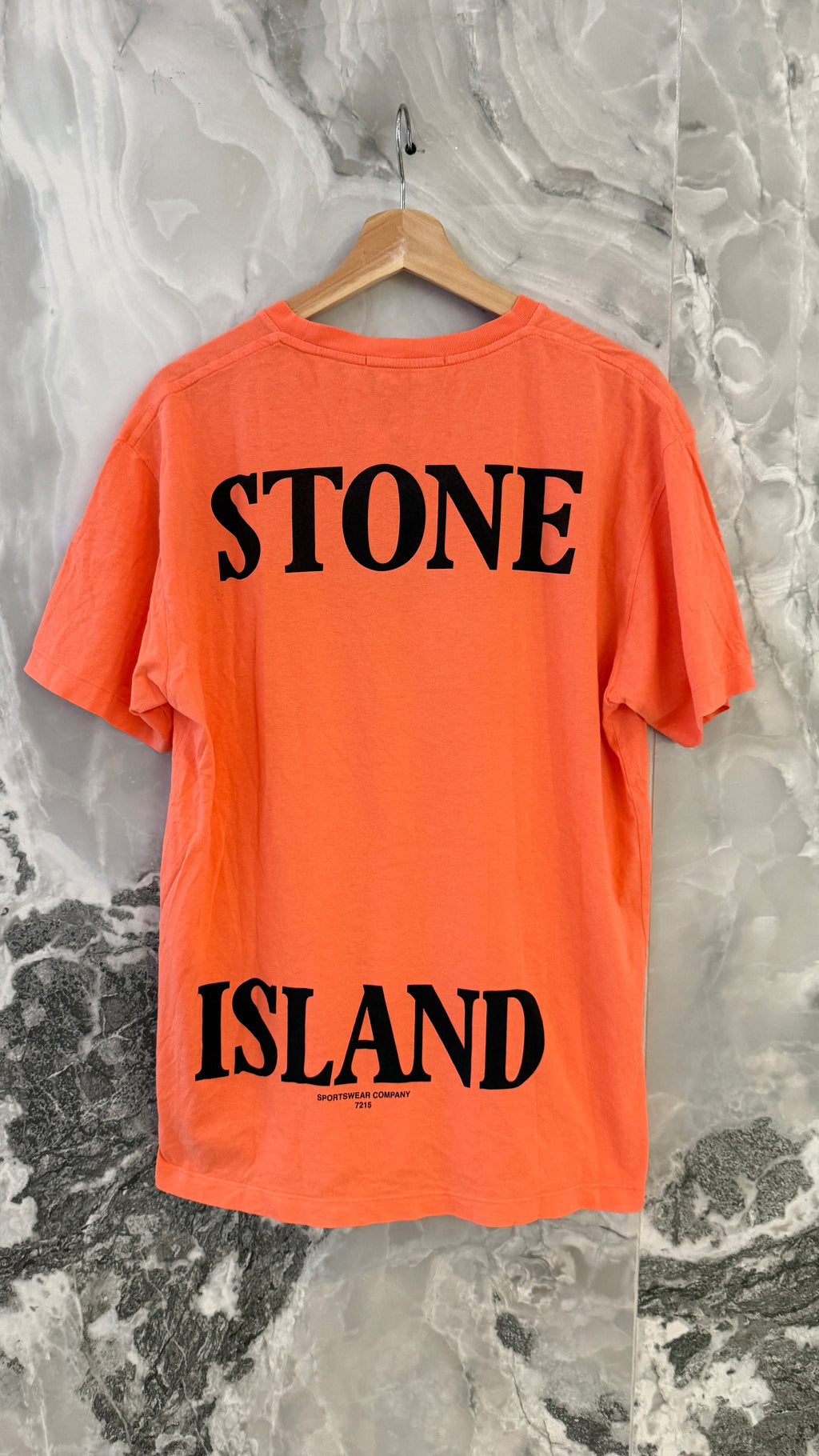 Camiseta Vintage Stone Island Salmón