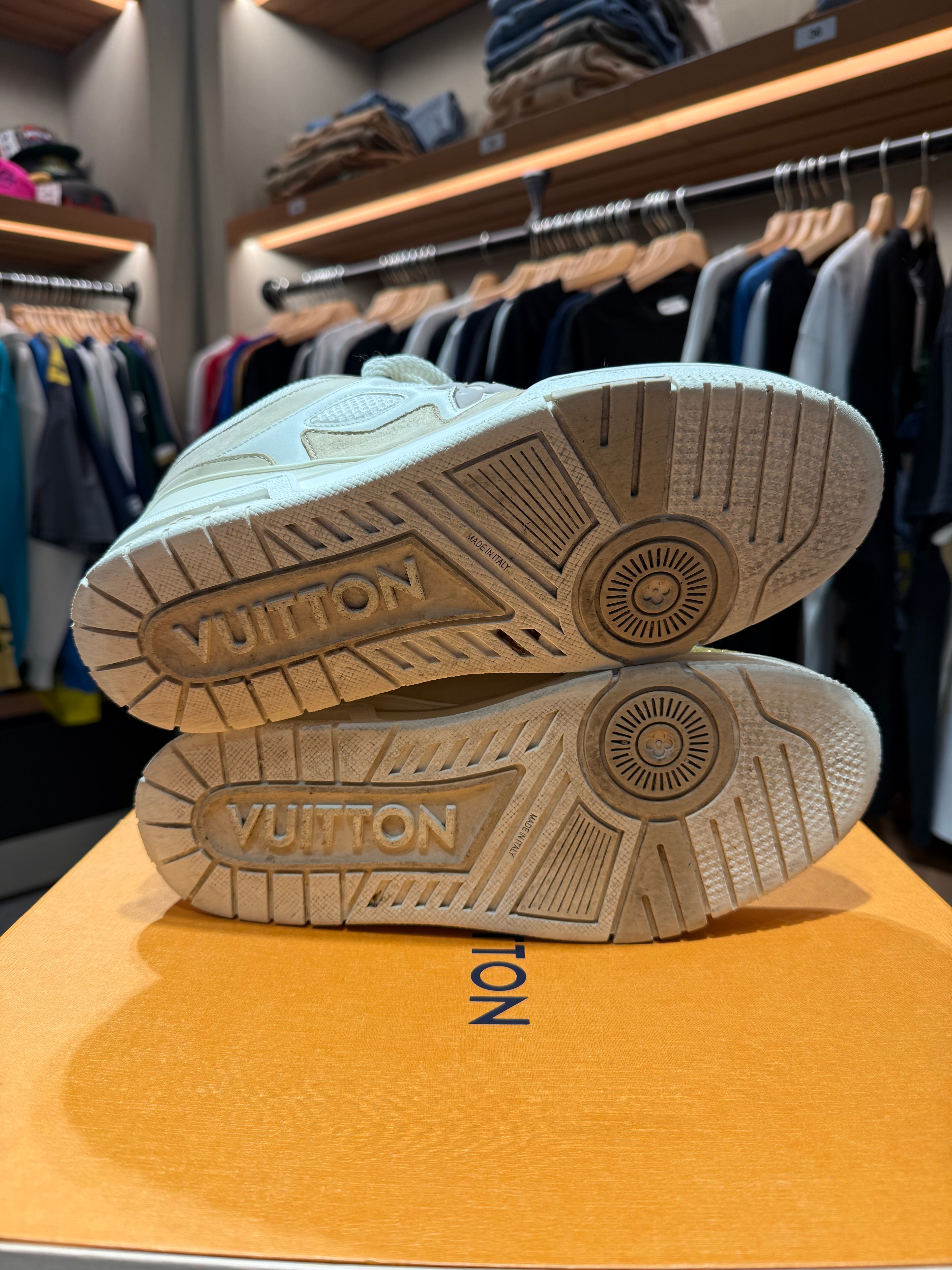 LV Skate Trainers Beige Size 7