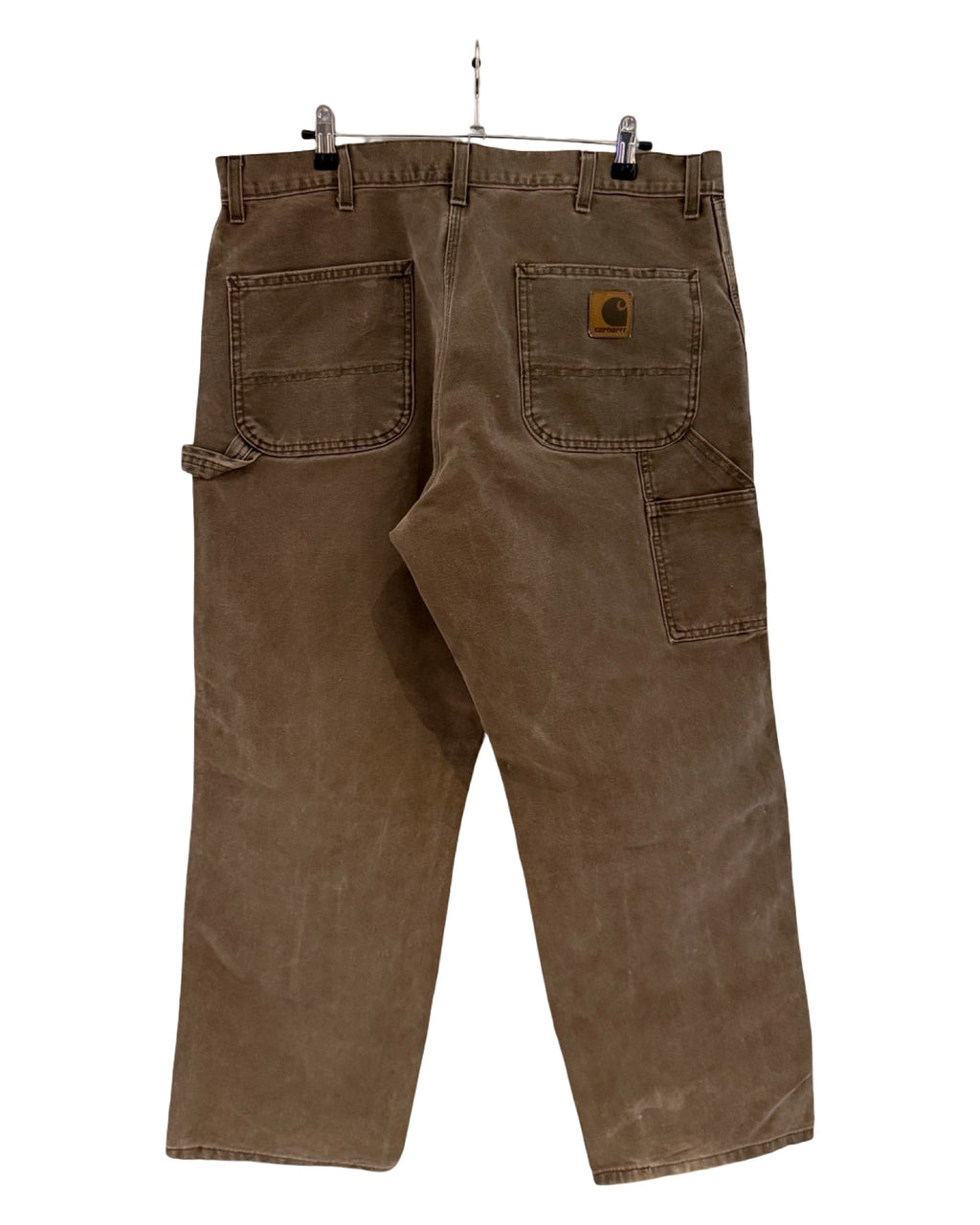 Pantalones Carhartt de carpintero marrones, vintage, 36 x 30