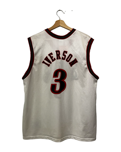 Vintage 2002 Allen Iverson 76ers 3 Champion Jersey