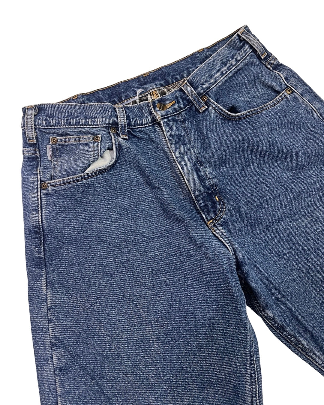 32 x 30 Vintage Carhartt Flannel Lined Jeans KIF Vintage