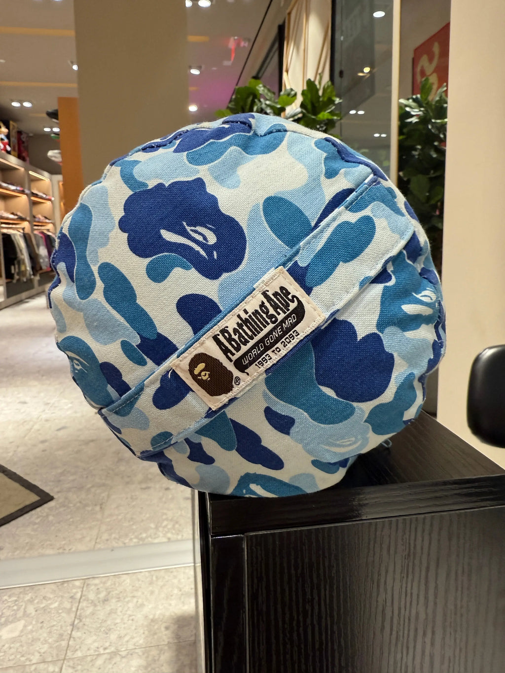Bape A Bathing Ape Blue Camo Cushion Pillow KIF Vintage