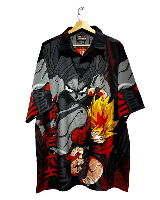 Vintage 2001 Dragon Ball Z Goku Button Down Shirt