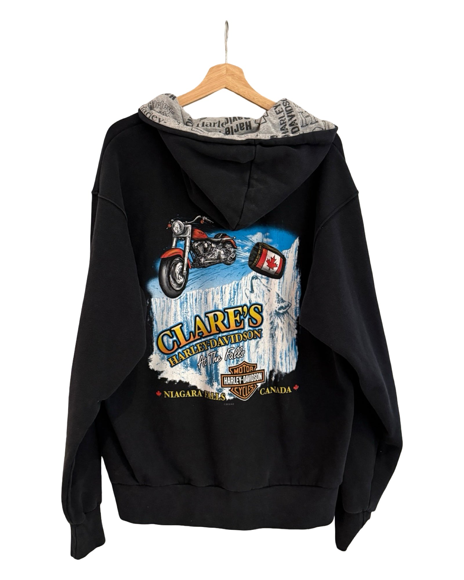 Vintage Harley Davidson Canada Quarter Zip Sweater KIF Vintage