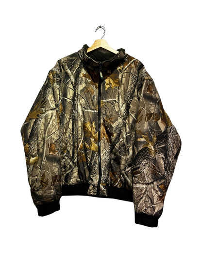 Vintage Remmington Real Tree Camo Reversible Bomber Jacket