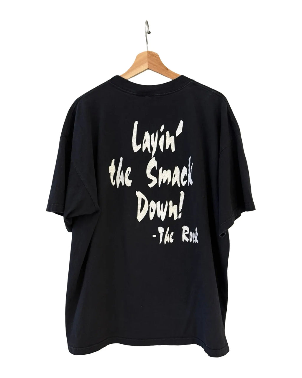 Vintage 1998 WWF The Rock Layin' The Smackdown Tee KIF Vintage