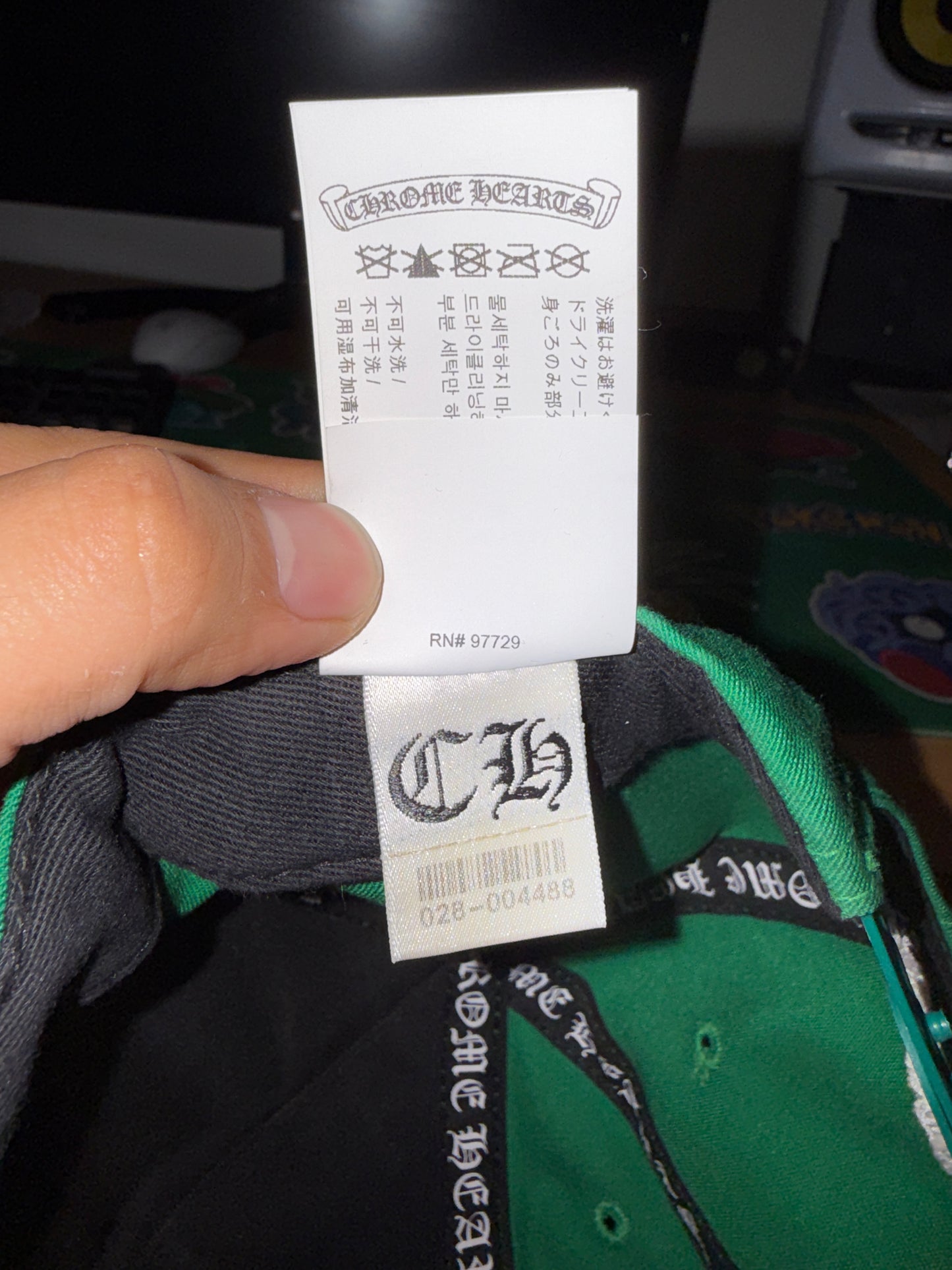 Chrome Hearts Green Yellow Hat