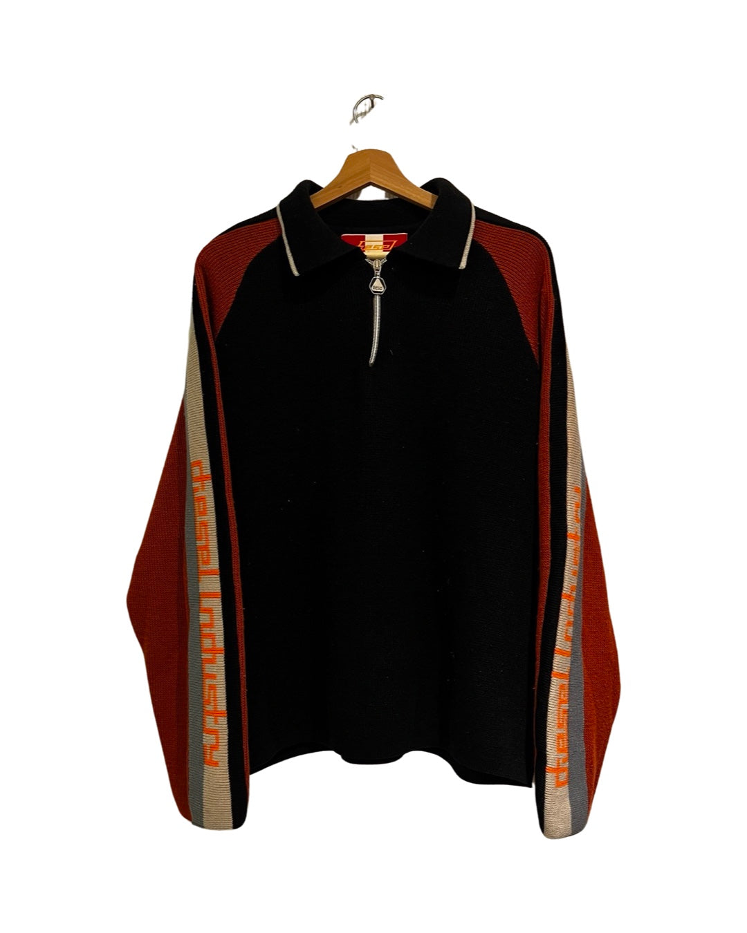 BJ y2k Diesel Knit Zip Sweater