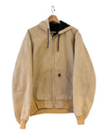 Vintage 90s Carhartt Faded Tan Hooded Jacket KIF Vintage
