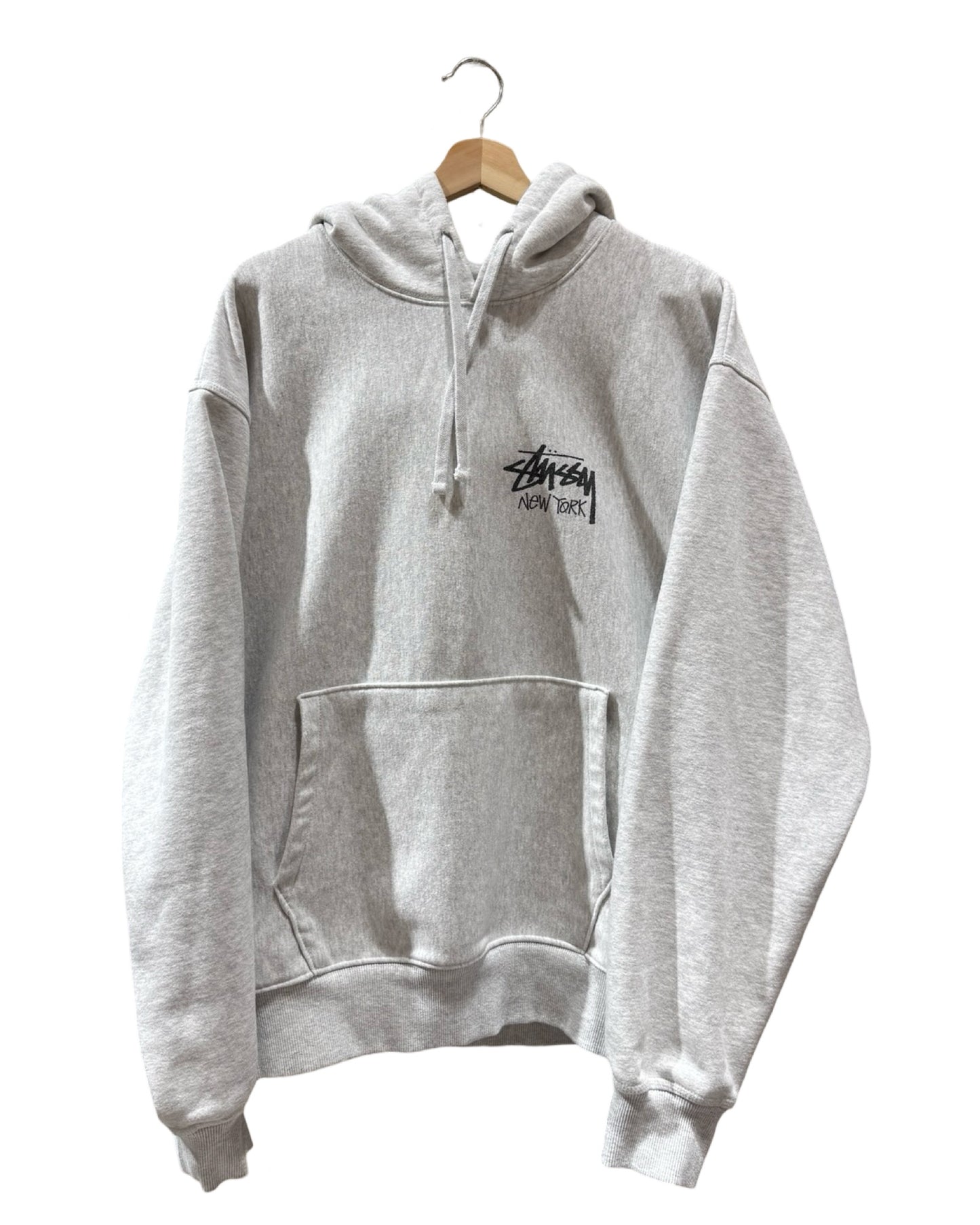 Stussy New York City Exclusive Grey Pullover Hoodie