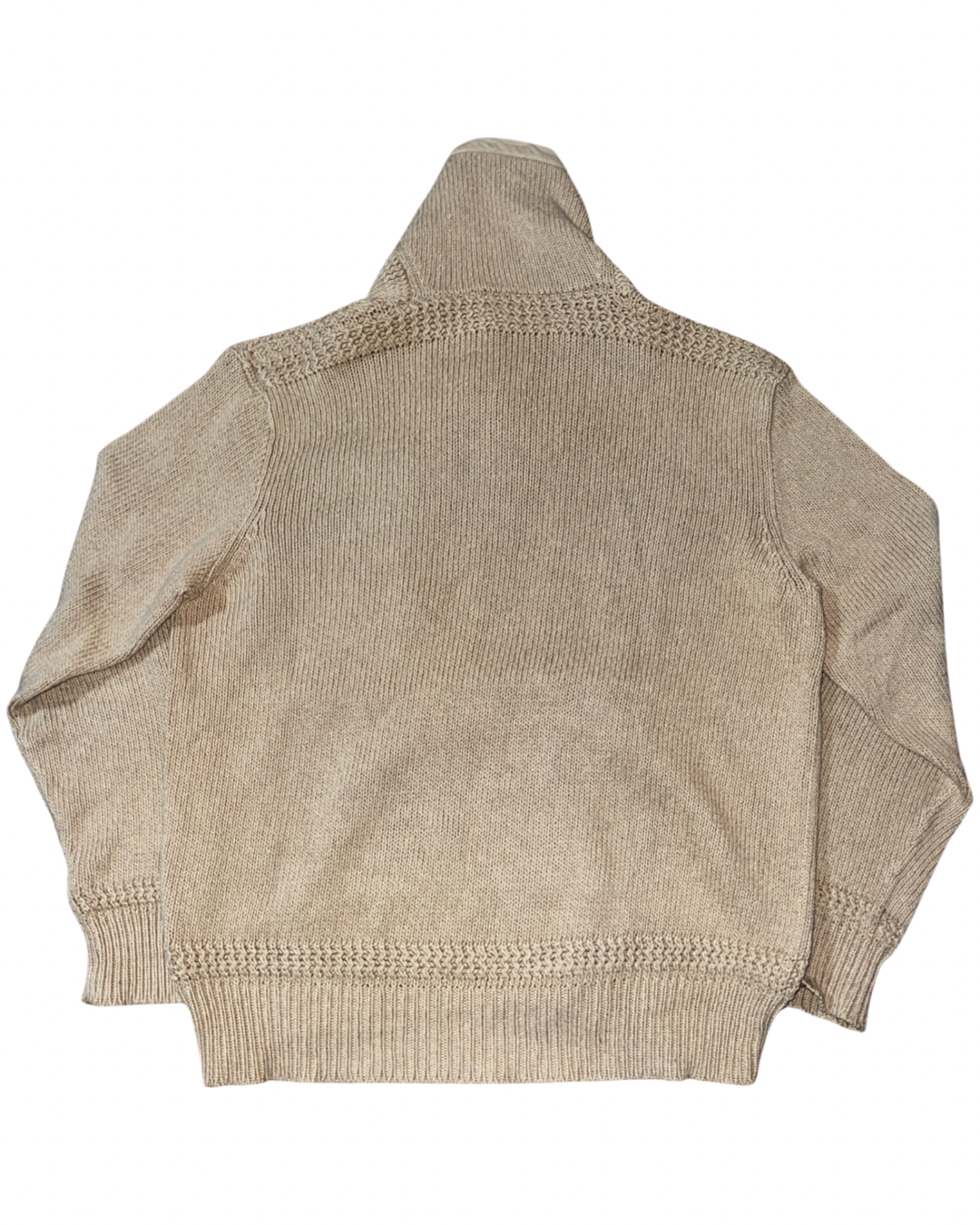 Vintage Ralph Lauren Knitted Skull Patch Varsity Sweater