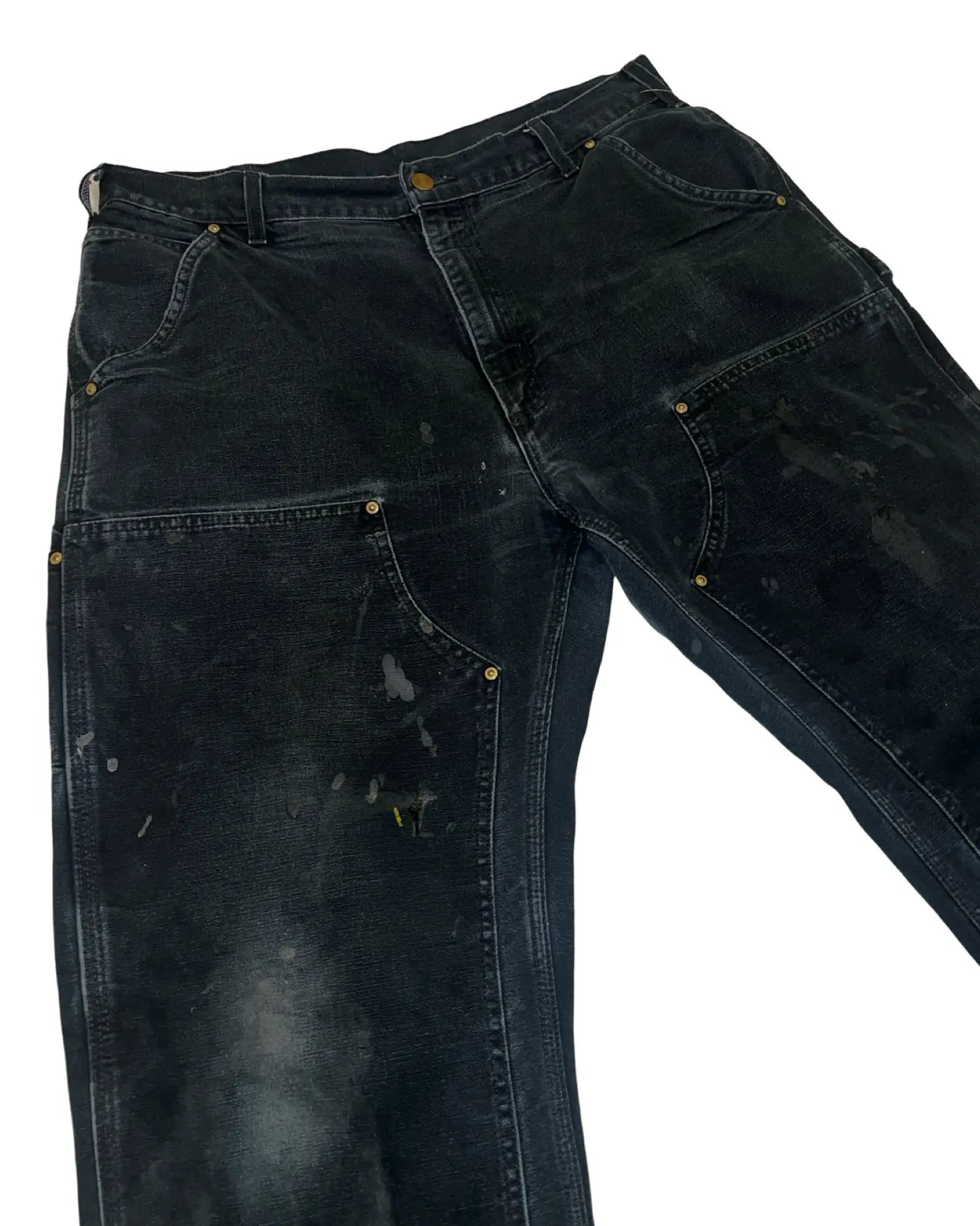 36 x 32 Vintage 90s Carhartt Black Double Knee Pants KIF Vintage