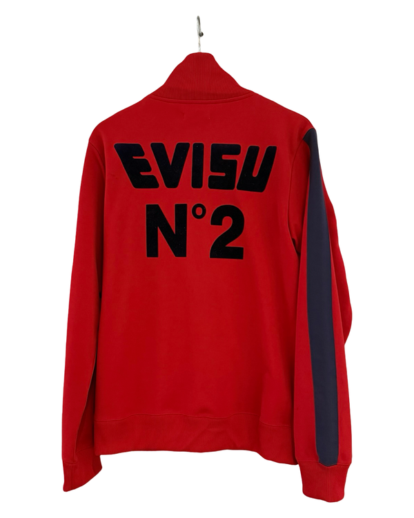 Vintage y2k Evisu Oki-Ni Red Track Jacket