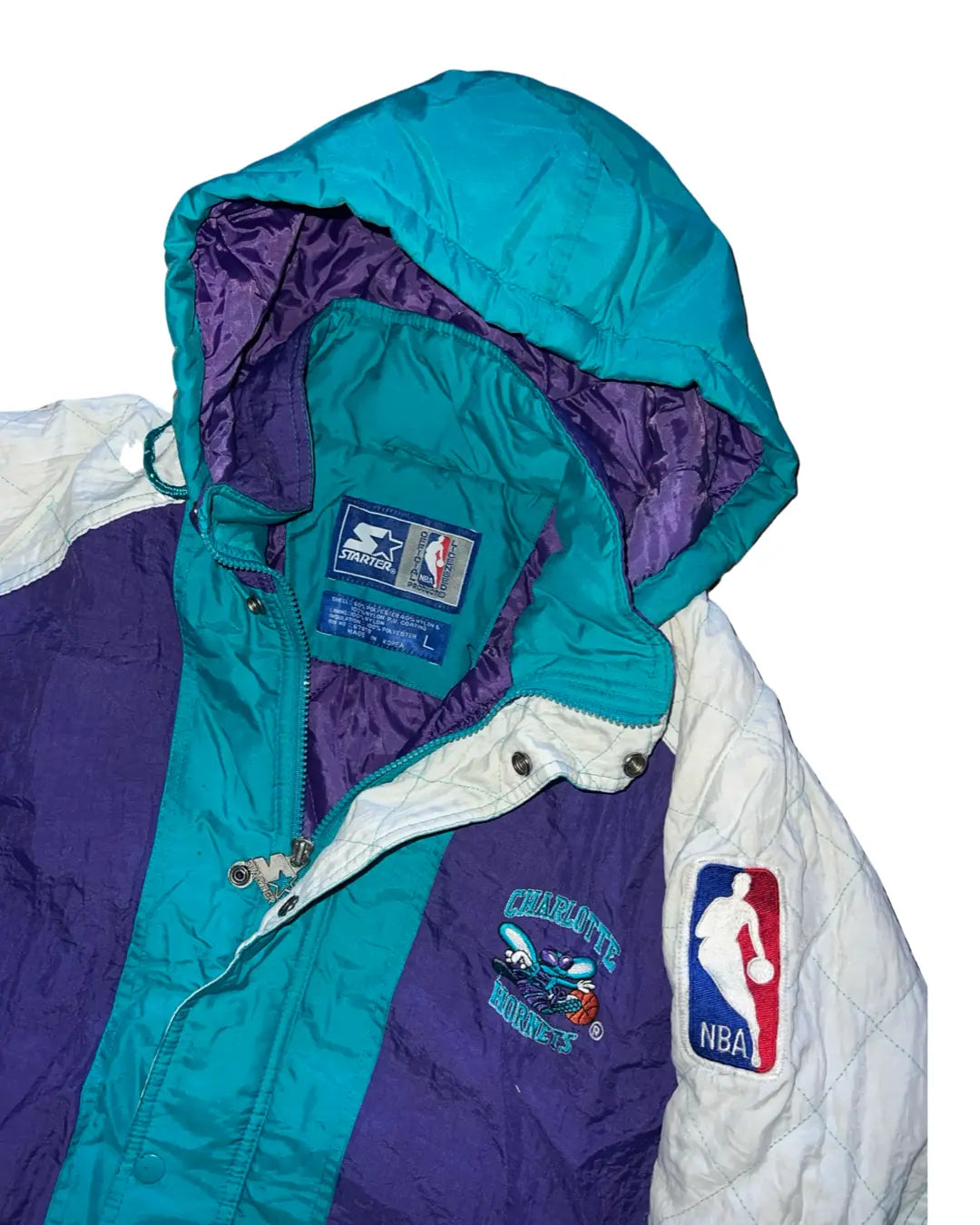 Vintage 90s Charlotte Hornets Starter Jacket KIF Vintage
