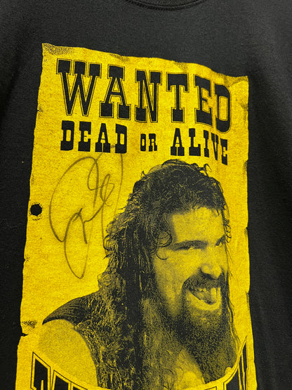 Vintage WWE Mick Foley Wanted Signed Tee