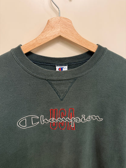 Vintage 90s Champion USA Forest Crewneck