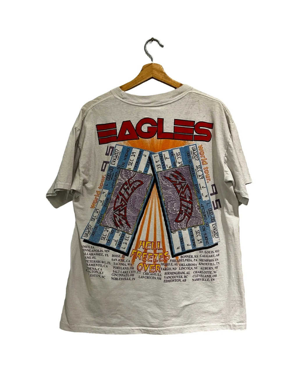 Vintage 1995 The Eagles World Tour Tee KIF Vintage