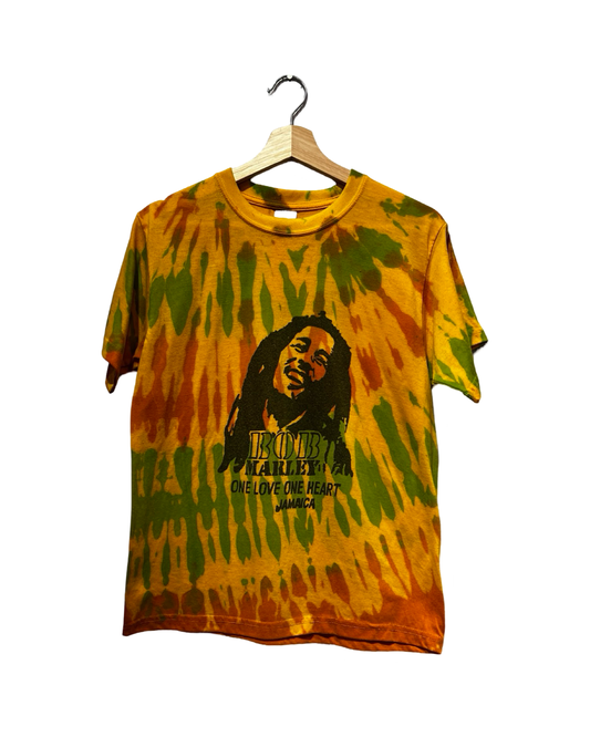 Vintage 90s Bob Marley Green & Yellow Tee