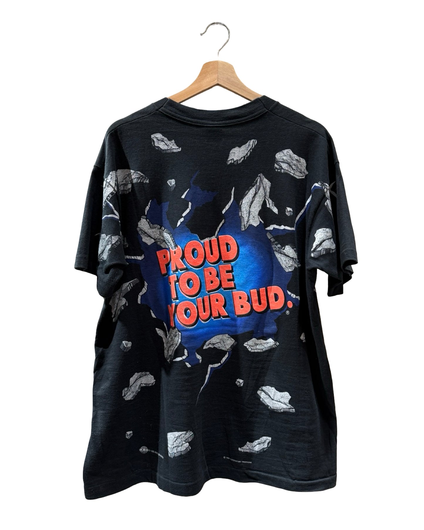 Vintage 1995 Budweiser Nascar Ken Schrader Tee