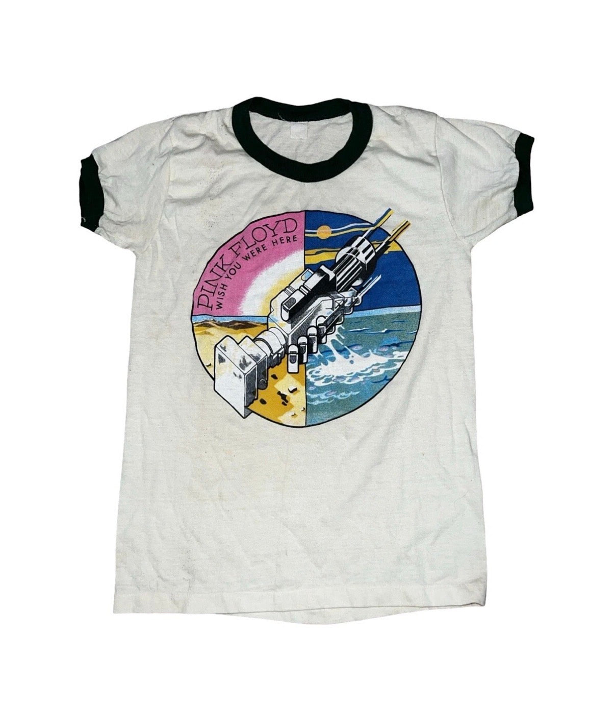 Vintage 1975 Pink Floyd Wish You Were Here Ringer Tee