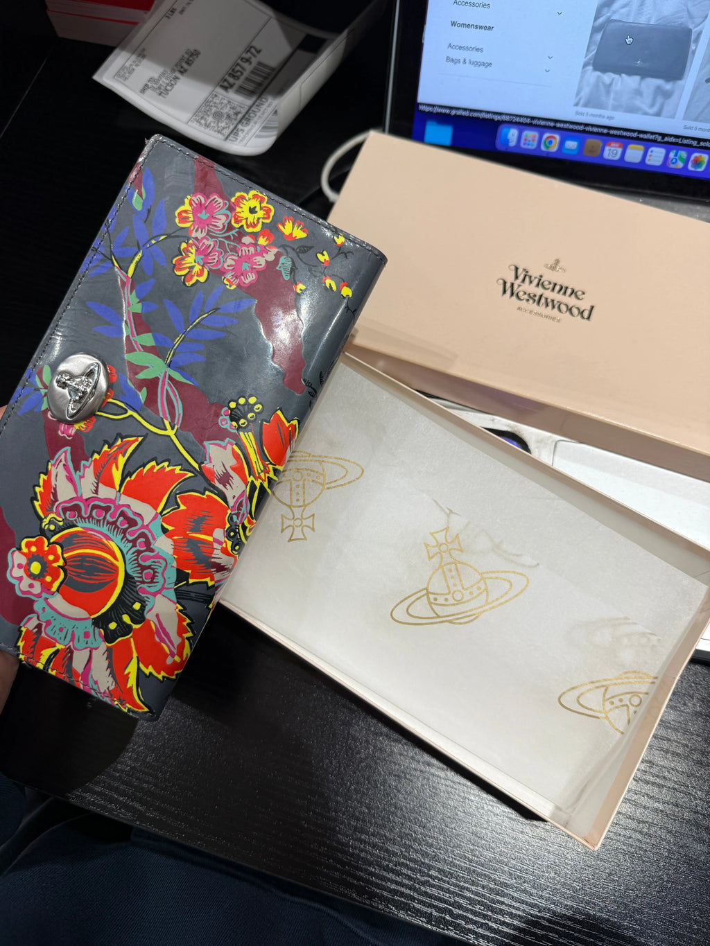 Vivienne Westwood Red Label Tiger Flower Long Wallet KIF Vintage