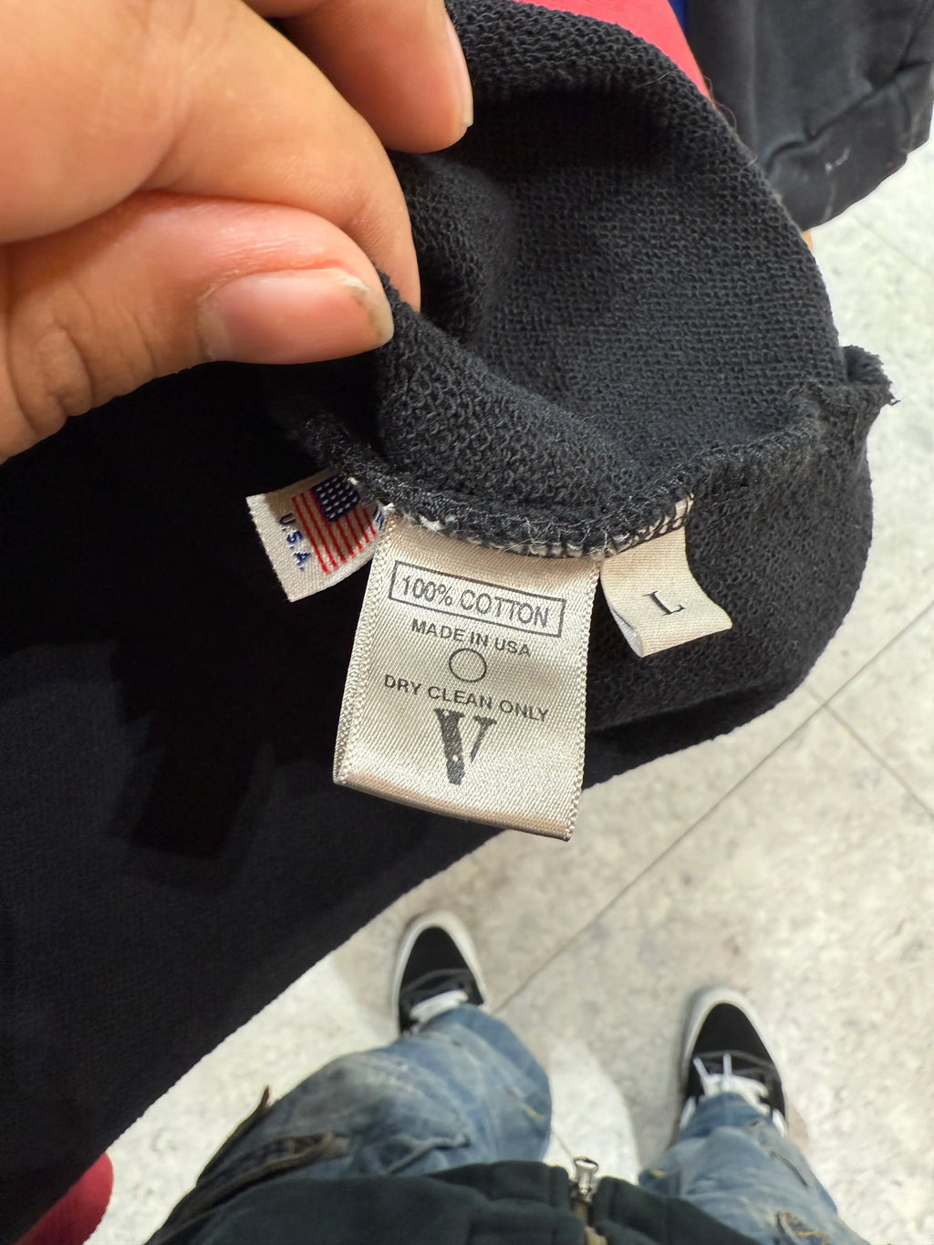 Vintage 2018 Palm Angels x Vlone Flames Hoodie KIF Vintage