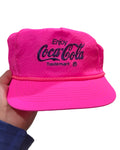 Vintage 80s Coca-Cola Pink Snapback Hat