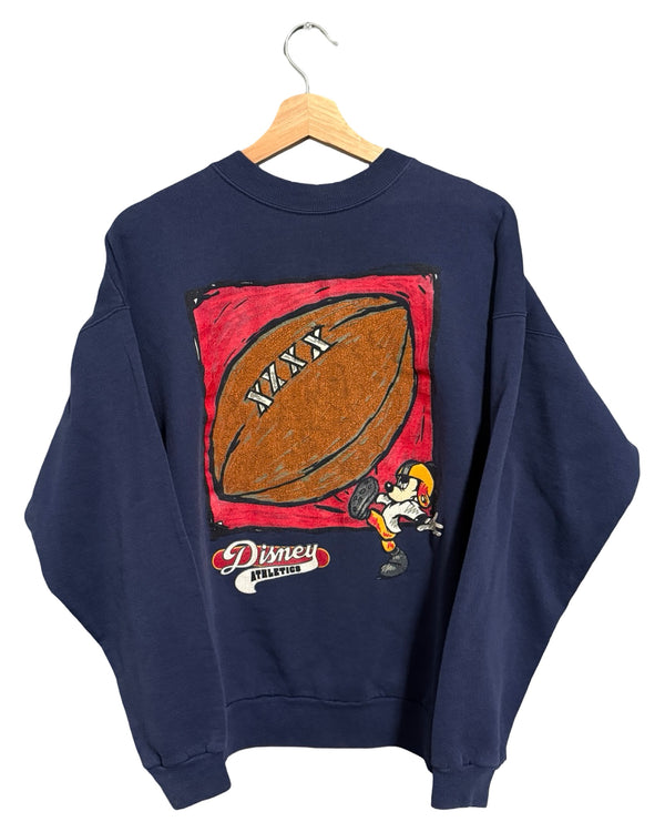 Vintage 90s Disney Athletics Football Crewneck