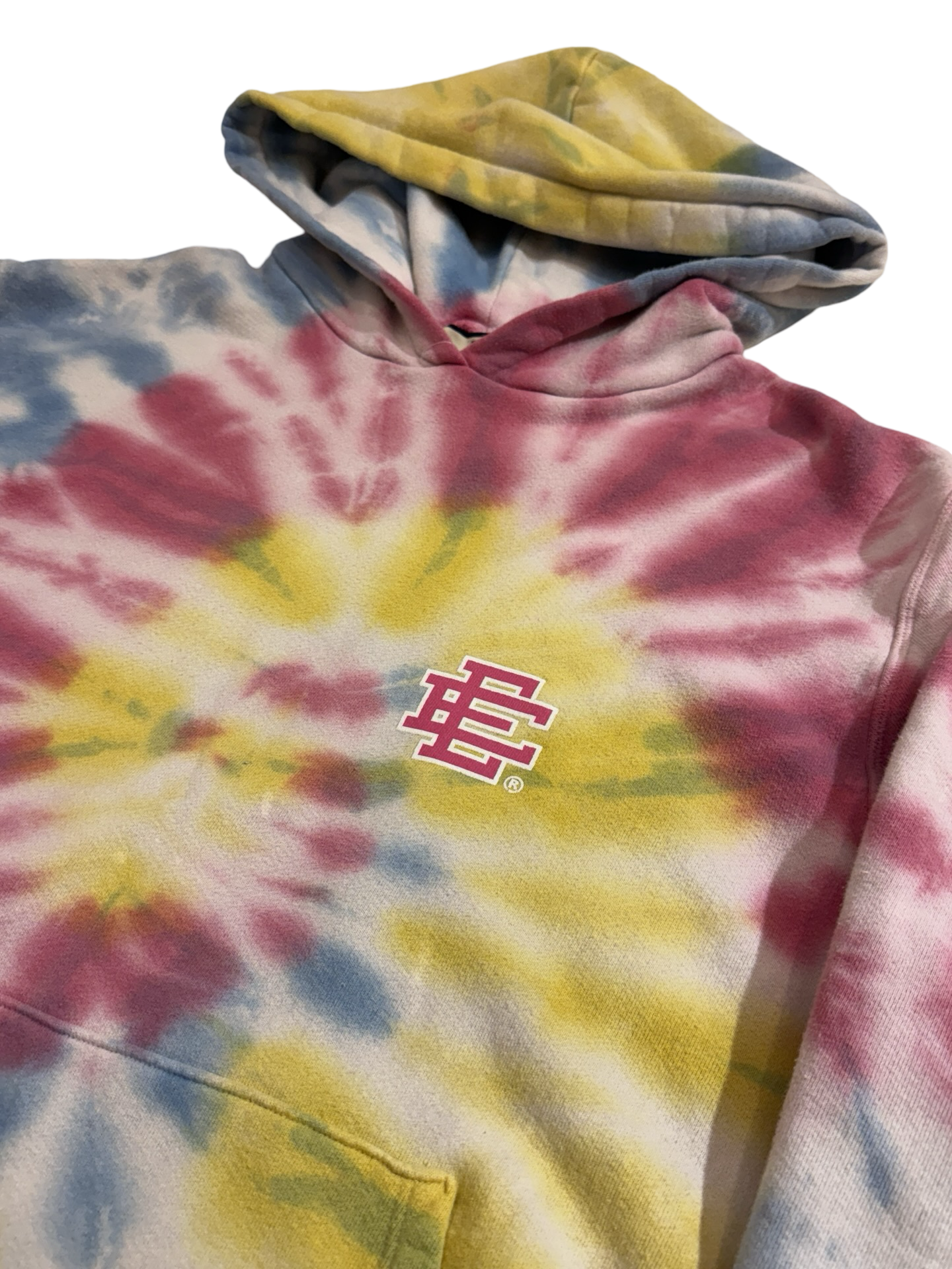 Archive Eric Emanuel Oversized Tie Dye Pink Hoodie