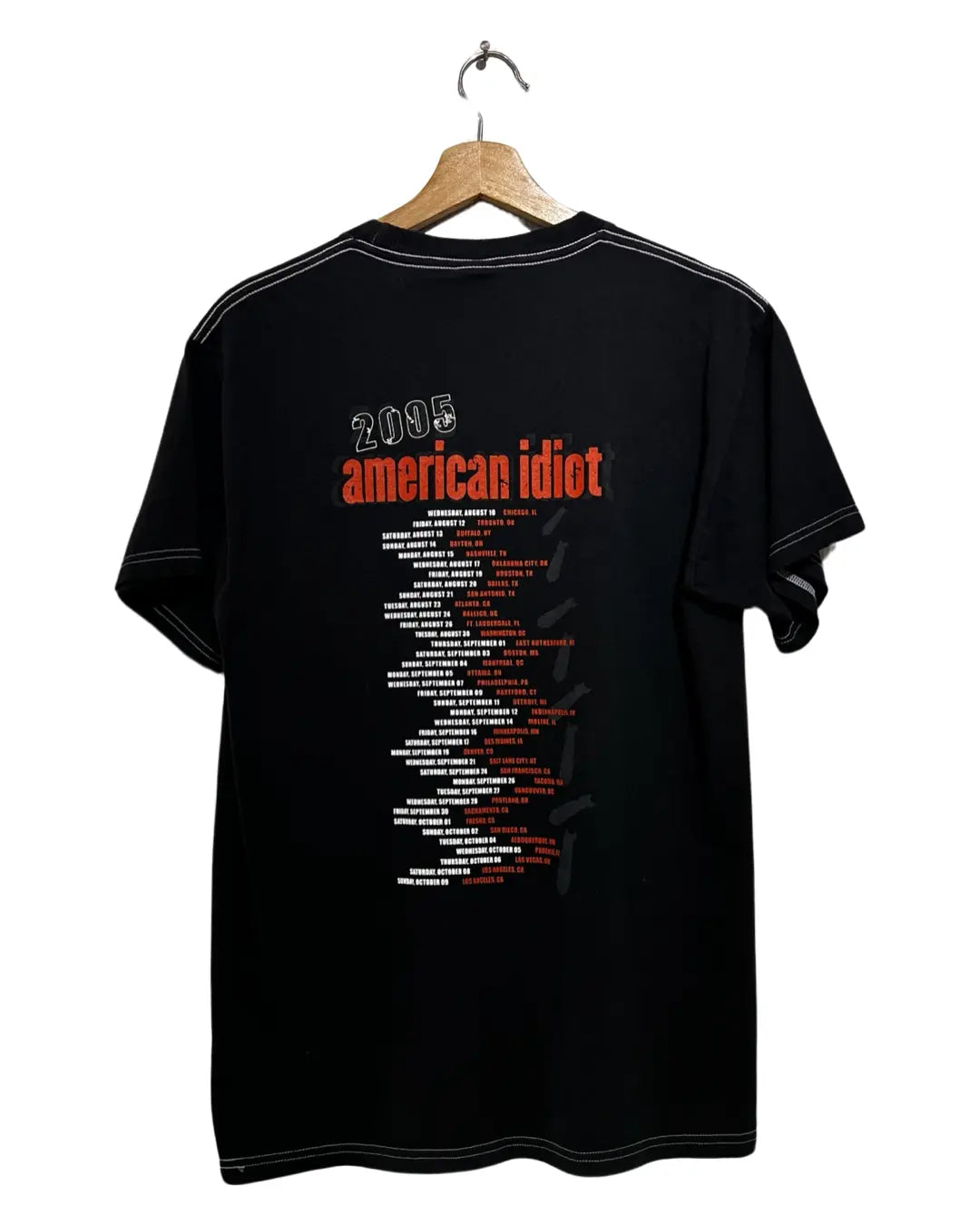 Vintage 2005 Green Day American Idiot Tour Tee KIF Vintage