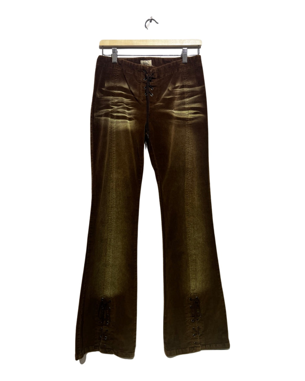 30 x 32 b lace up brown corduroy jeans KIF Vintage