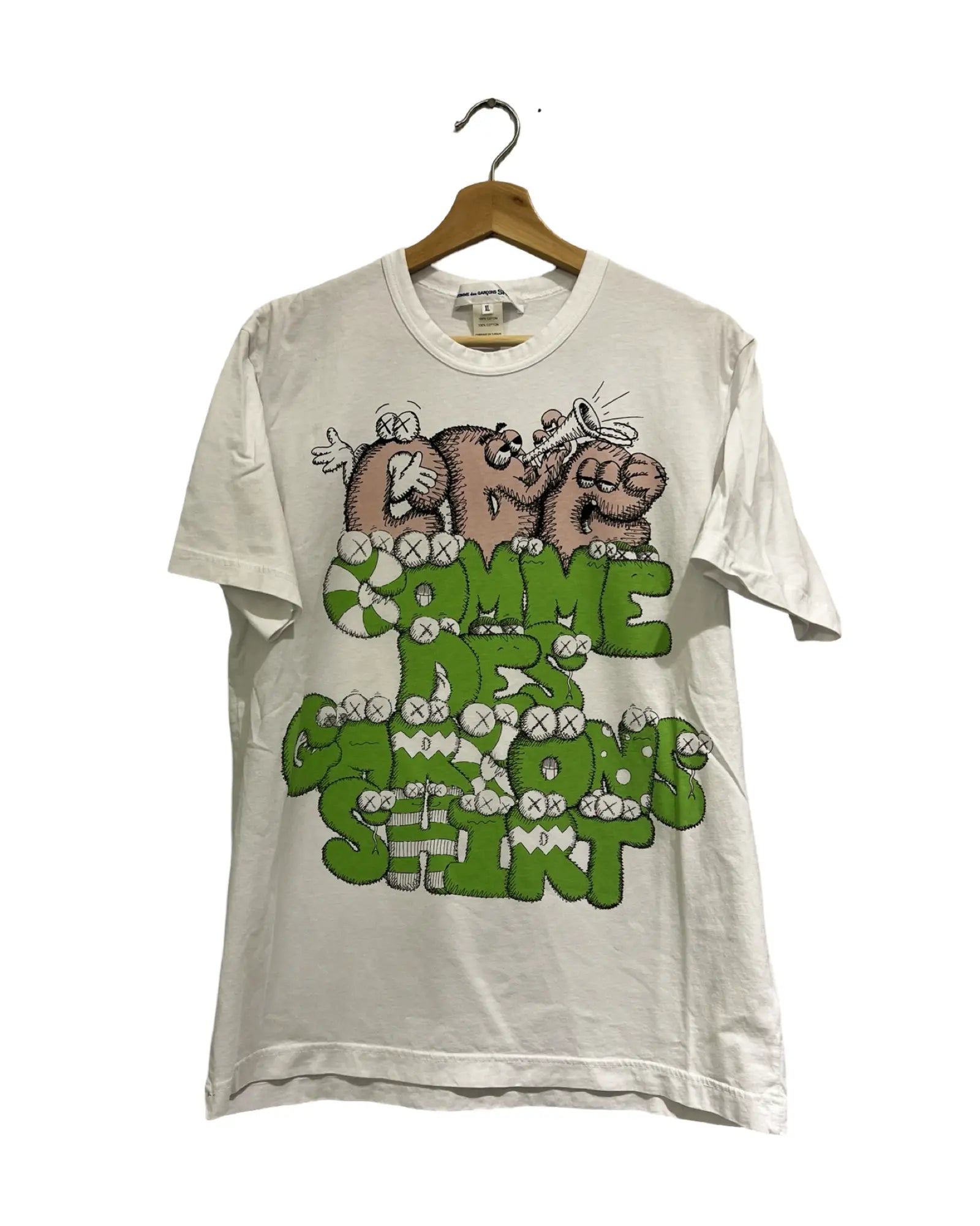 Archive KAWS x Comme Des Garcons Green Tee KIF Vintage