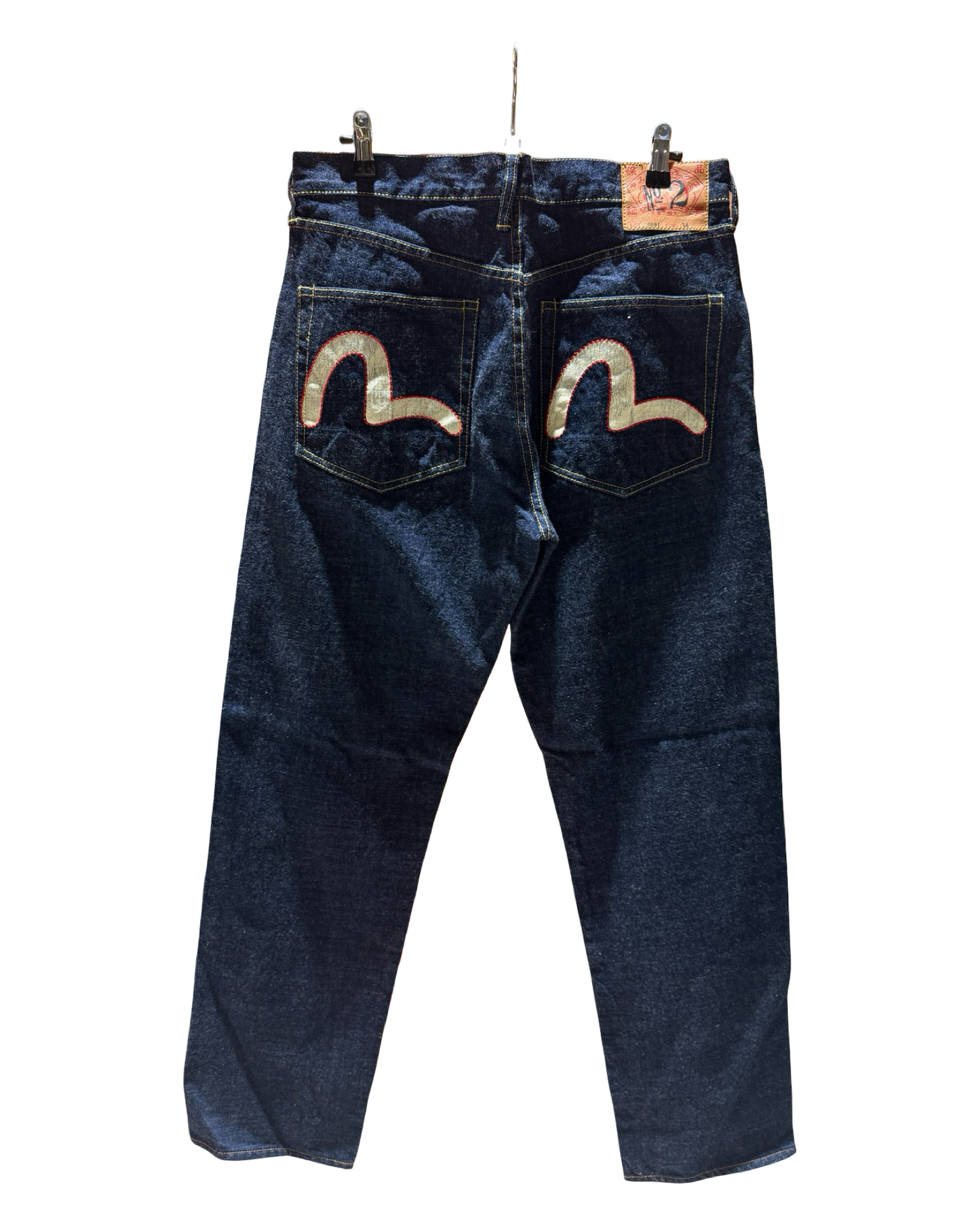 Vintage 00s Evisu Selvedge Denim Baggy Jeans 34